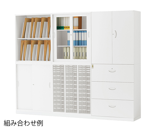 ナビシステムキャビネット　ガラス引戸