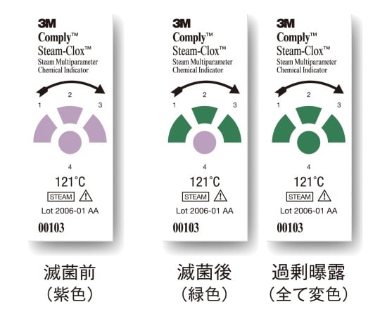 コンプライ　オートクレーブ用化学的インジケータ　ストリップ
